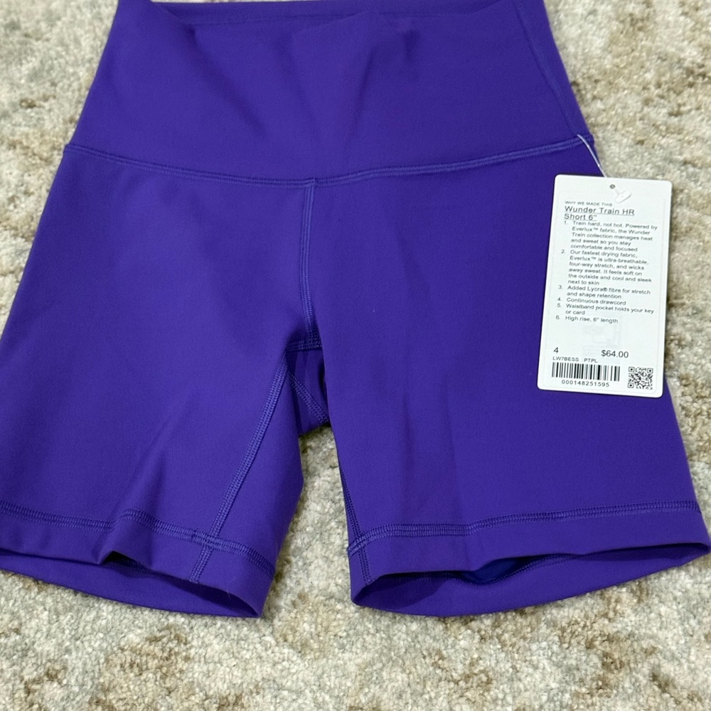Lululemon Athletica Purple Bike Shorts